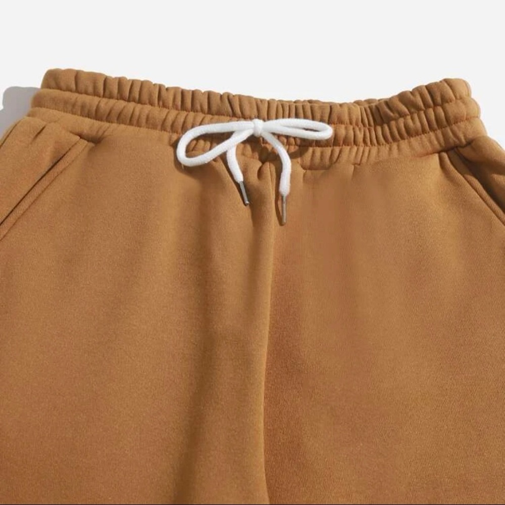 3pcs Drawstring Waist Thermal Sweatpants - Picture 3 of 3